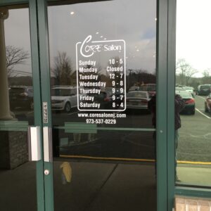 Window Vinyl Lettering